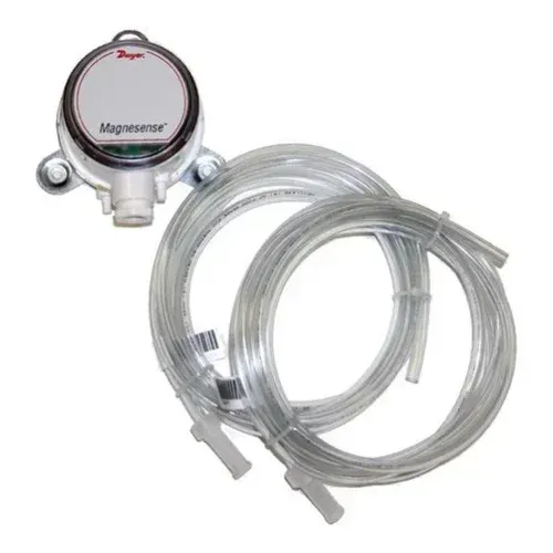 Magnesense pressure sensor with coiled clear tubing and fittings