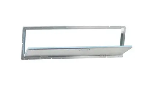 Modern silver wall-mounted light fixture on a white background