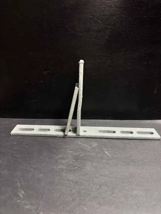 Bolt on Gate Foot (Galvanized)