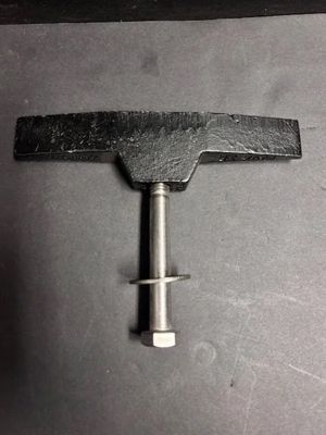 Cast Iron Tee with 1/2” x 4/12” SS Bolt & SS Washer