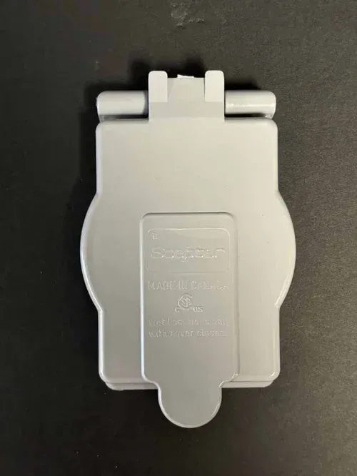 50amp Crows Foot Outlet Cover (PVC)