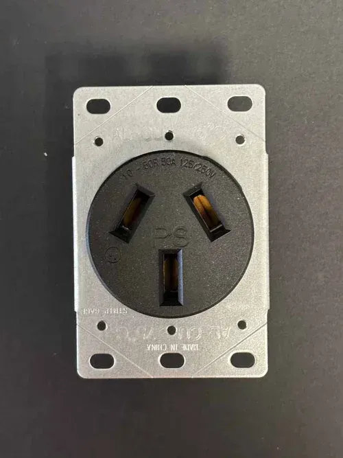 50amp Crows Foot Outlet (PVC Box)