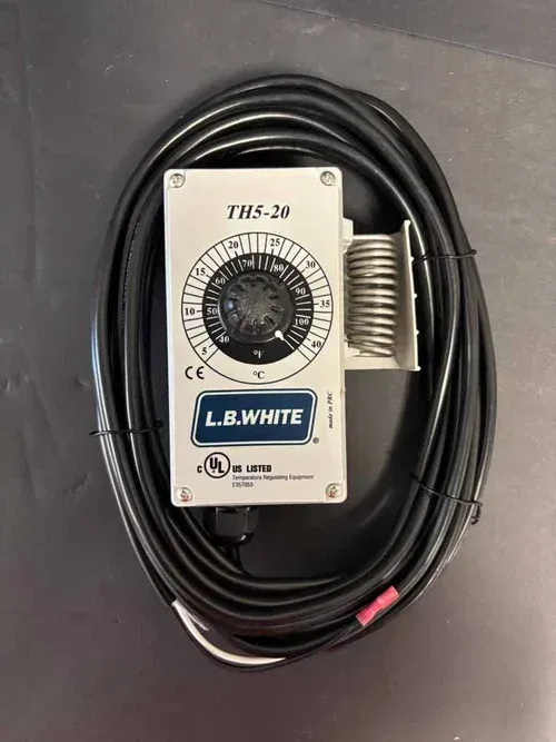 LB White Thermostat with 25” Cord