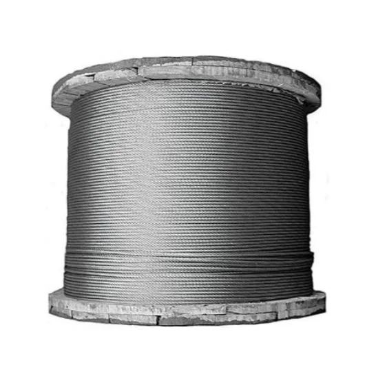 Black coiled wire cable spool on a white background