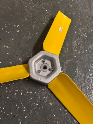 18”x45”x1/2” PVC Flan Blade 3 Wing