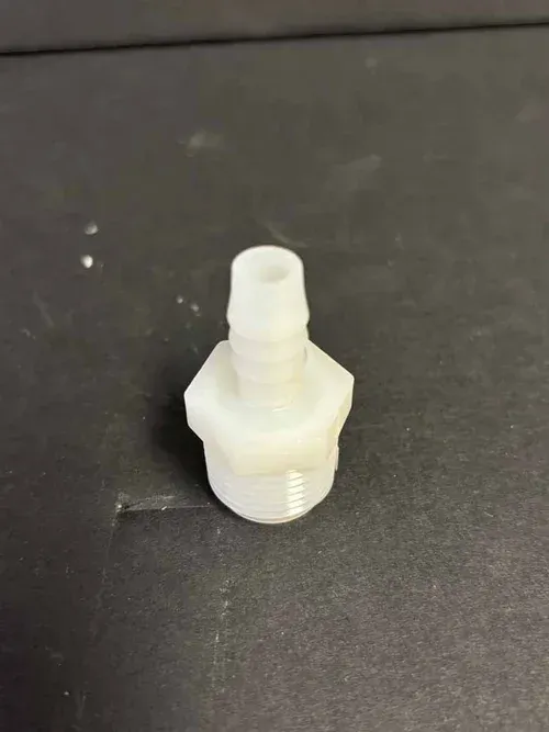 Nylon 1/2” MPT x 3/8” Barb
