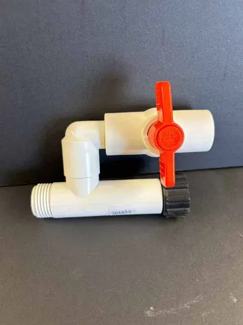 Ziggity Regulator Inlet & Flush Unit (White)
