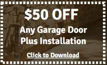 $50 OFF Any Garage Door Plus Installation