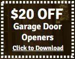 $20 OFF Garage Door Openers