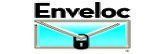 Envelopc logo: Black text above a turquoise envelope with a padlock in the center.