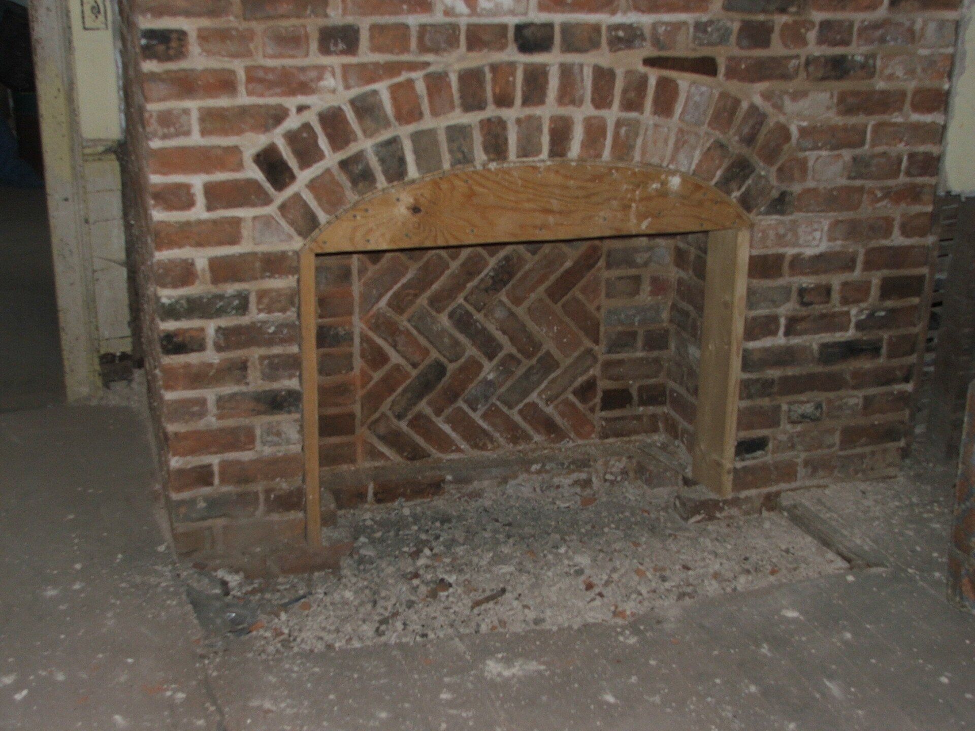 Restored fireplace