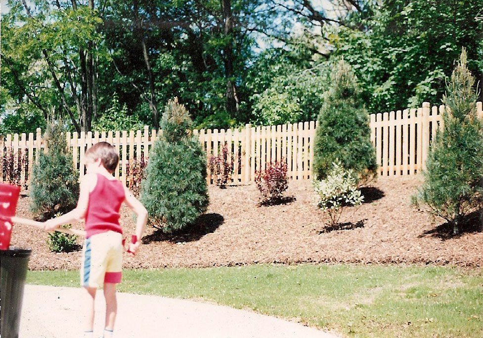 cedar picket fence #1