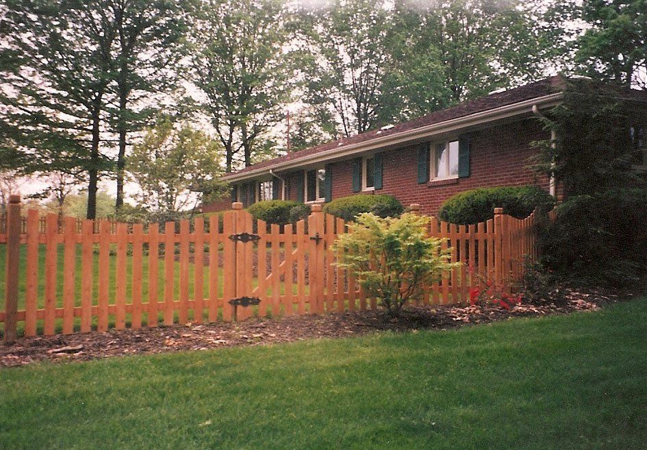 cedar picket fencing #1