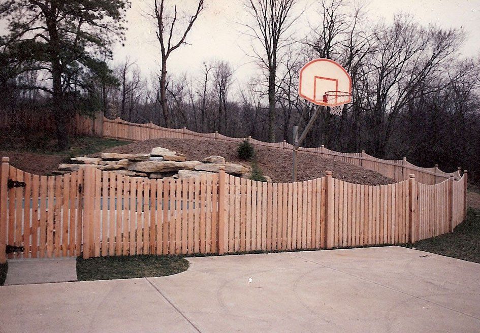 cedar picket fencing #2