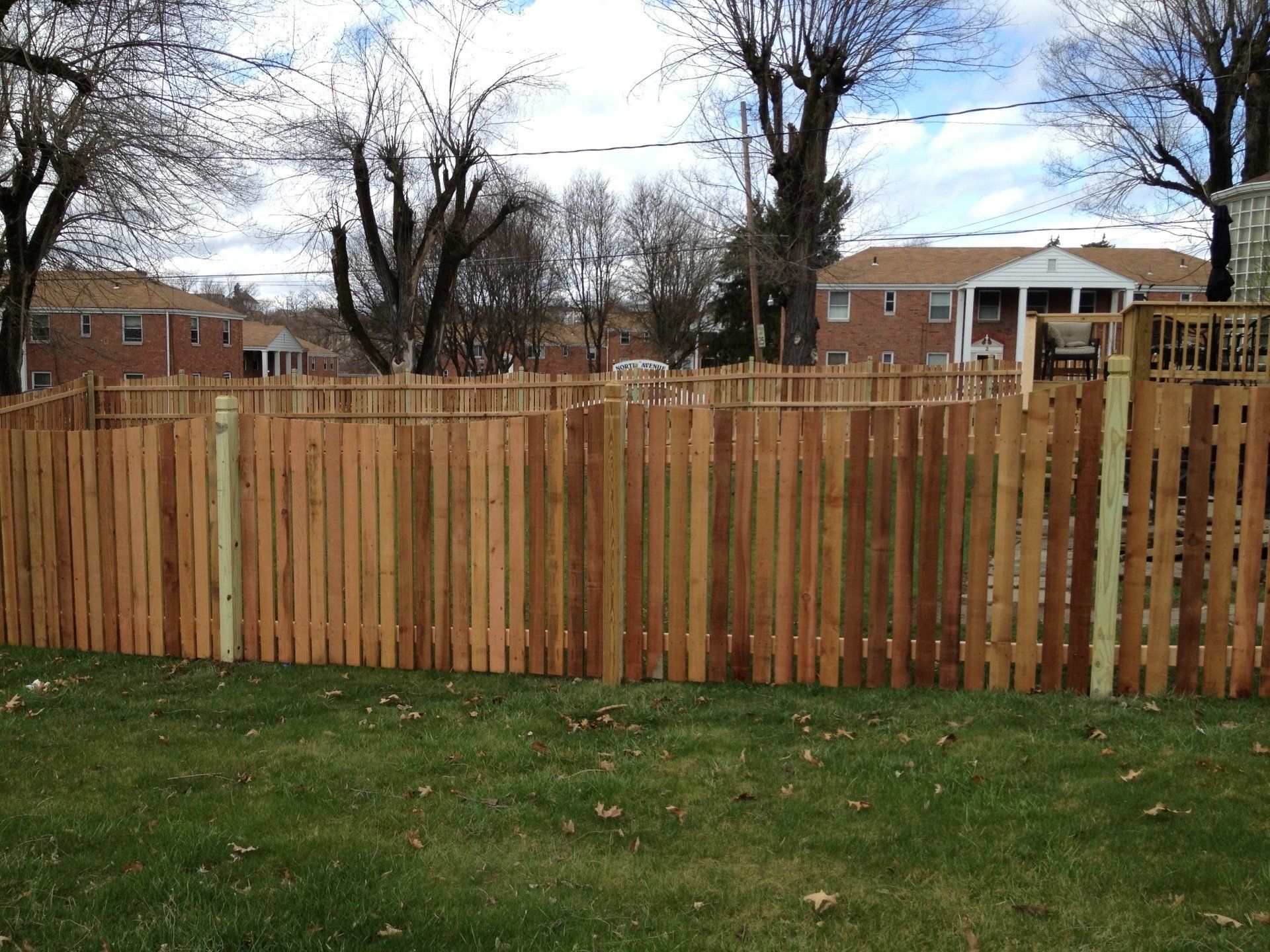 cedar picket fence #6