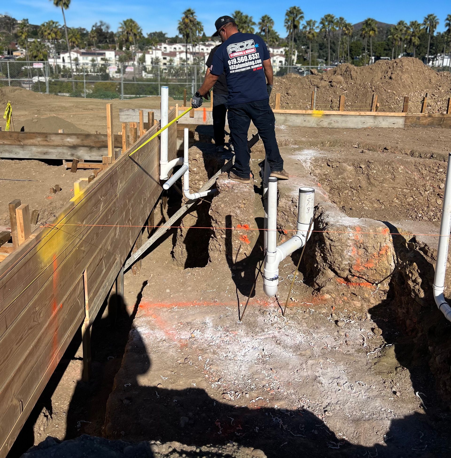 Multi-family new construction plumbing service