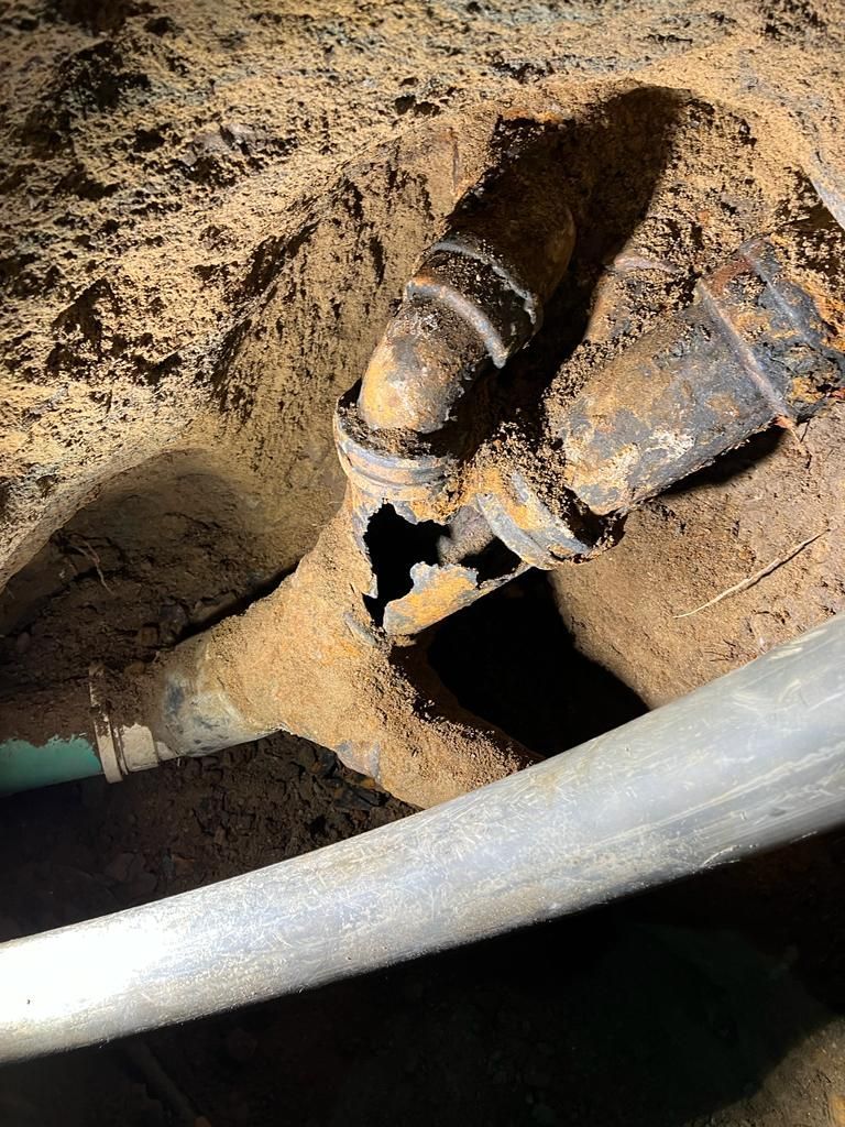 Checking plumbing pipes