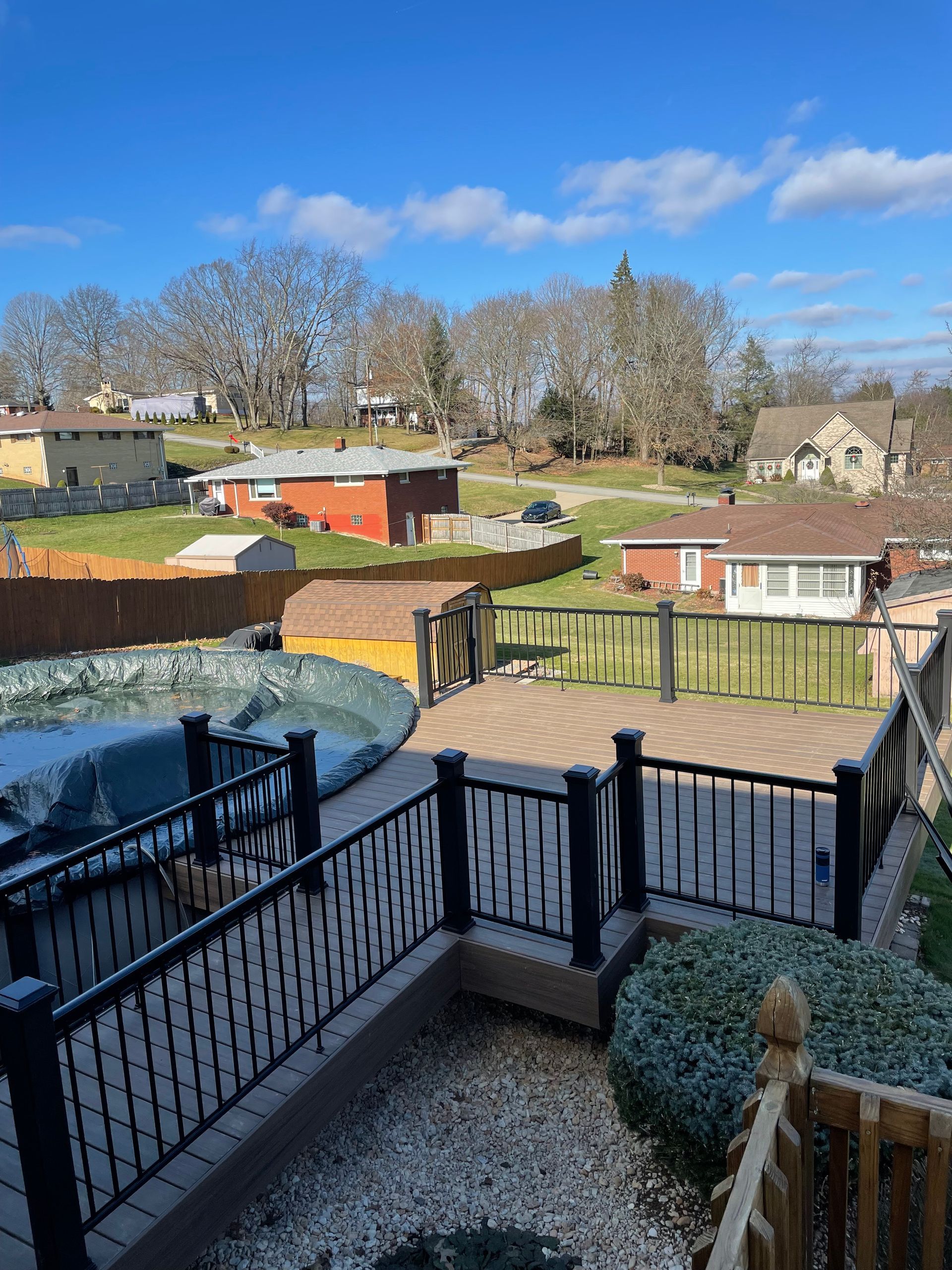 Deck building with railing services