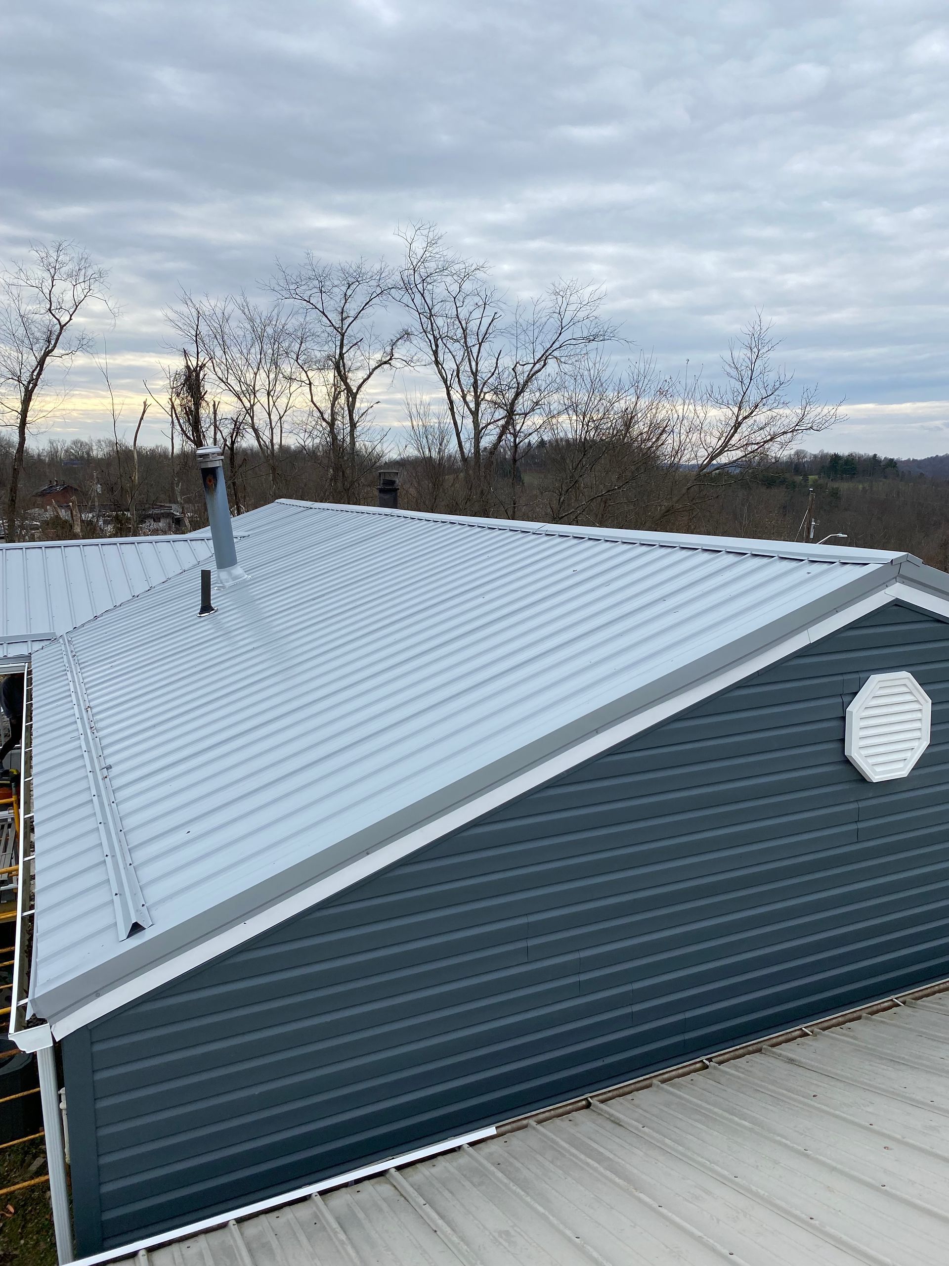 New metal roofing