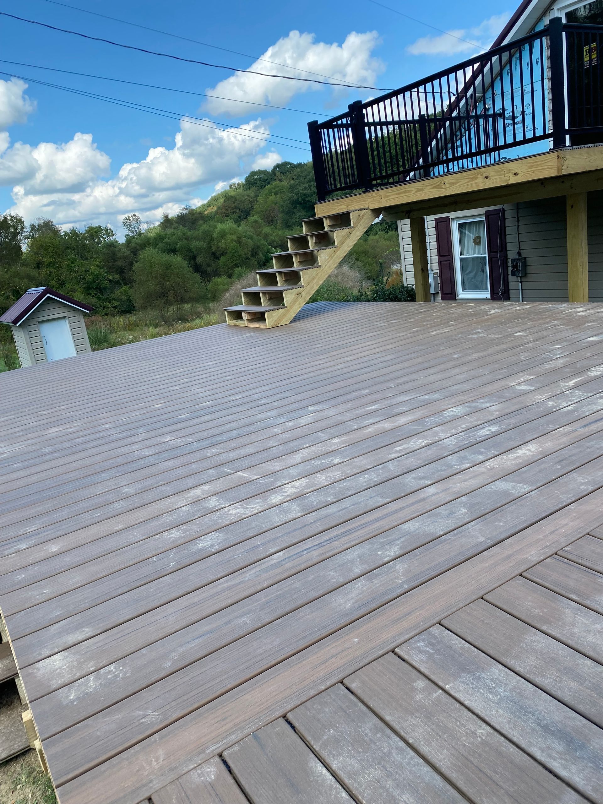 Custom built deck
