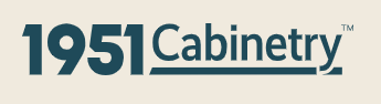 1951 Cabinetry logo in dark blue and beige text on a light background