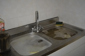 Clogged bathroom sink