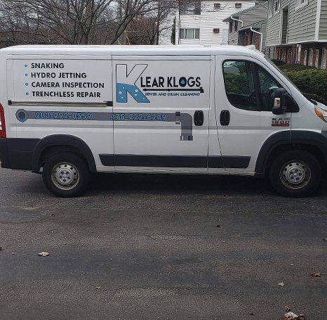 Klear Klogs Sewer & Drain Cleaning Service mobile van