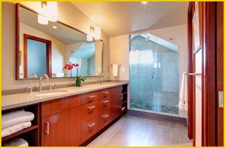 Bathroom shower glass