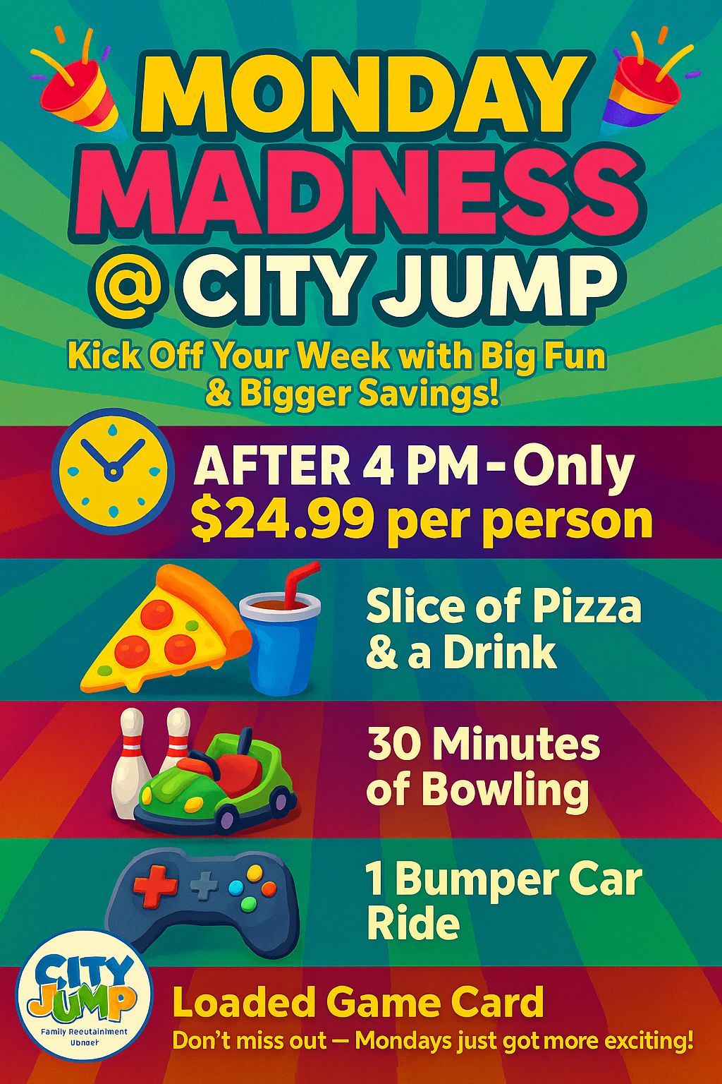 Monday Madness at City Jump