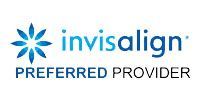 The invisalign logo is a preferred provider of invisalign.