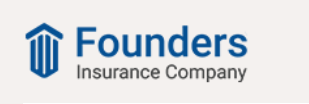 Logo for Founders Insurance Company: a blue building icon next to the company name.