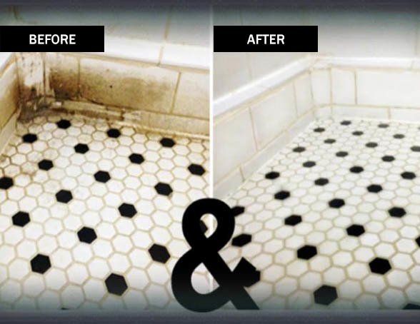 Before and after cleaning