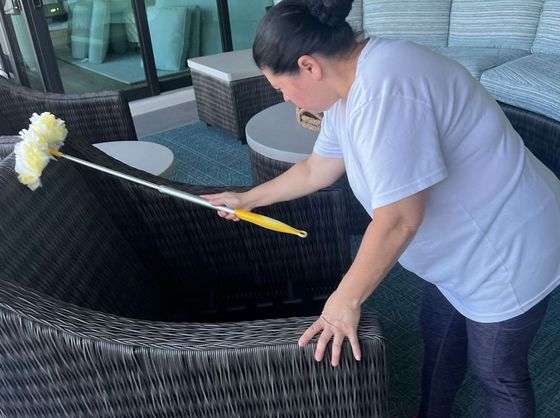 Patio furniture cleaning