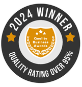 A 2024 winner quality business awards quality rating over 95%