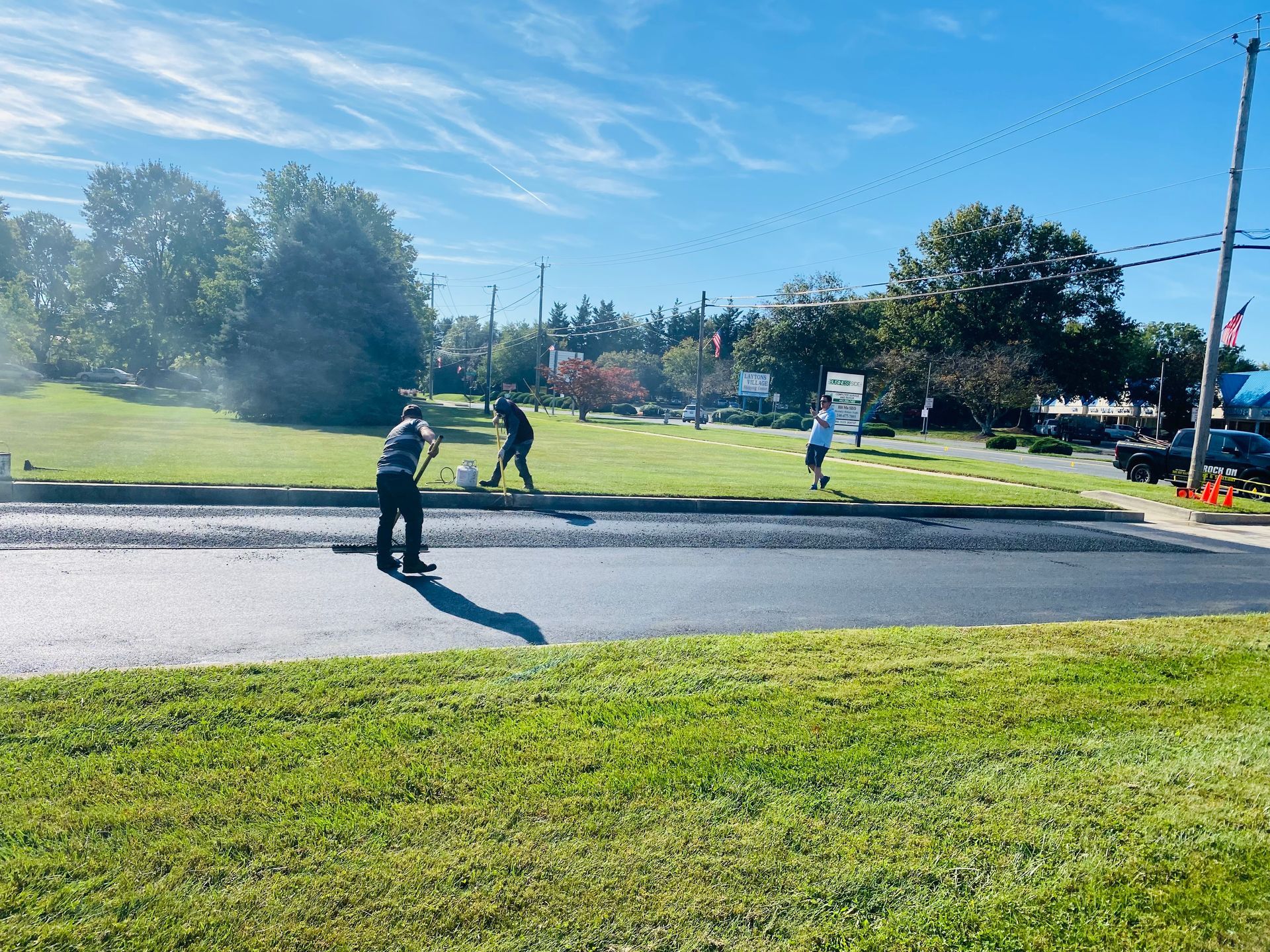 Commercial driveway installation