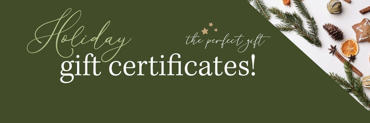 Holiday gift certificates