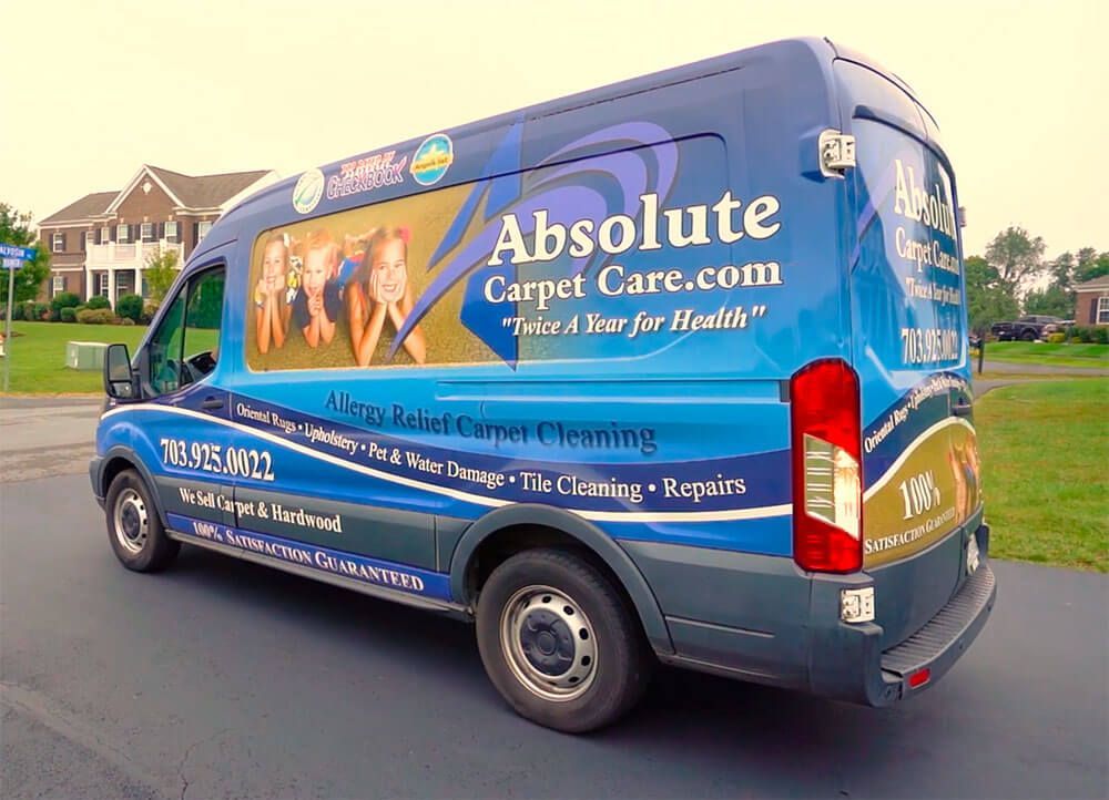 Absolute Carpet Care service van