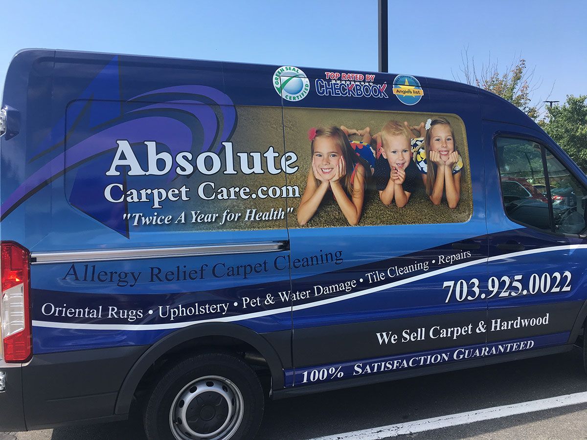 Absolute Carpet Care van