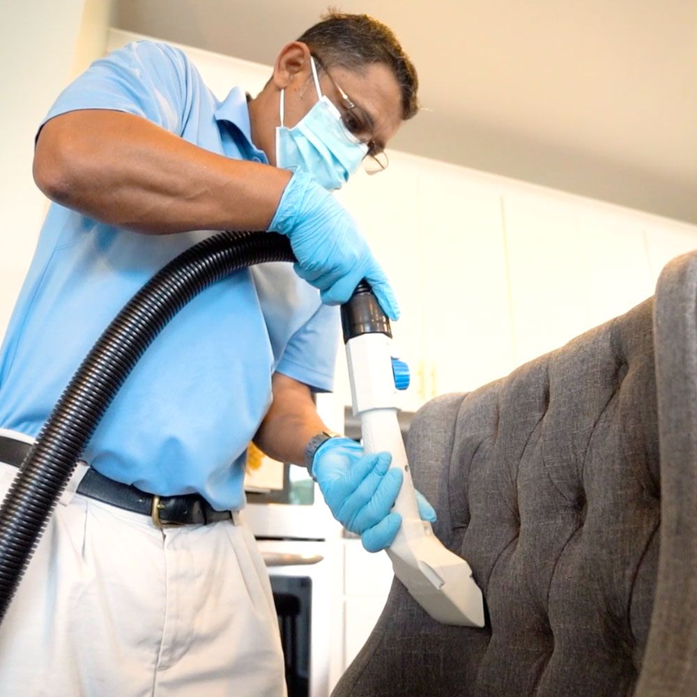 Upholstery cleaning process
