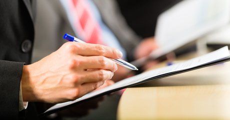 Holding document and ballpen