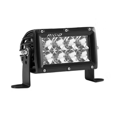 Black LED light bar with six bright lights and mounting brackets. The brand