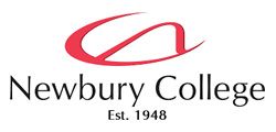 Logo of Newbury College with a red arch over the text.
