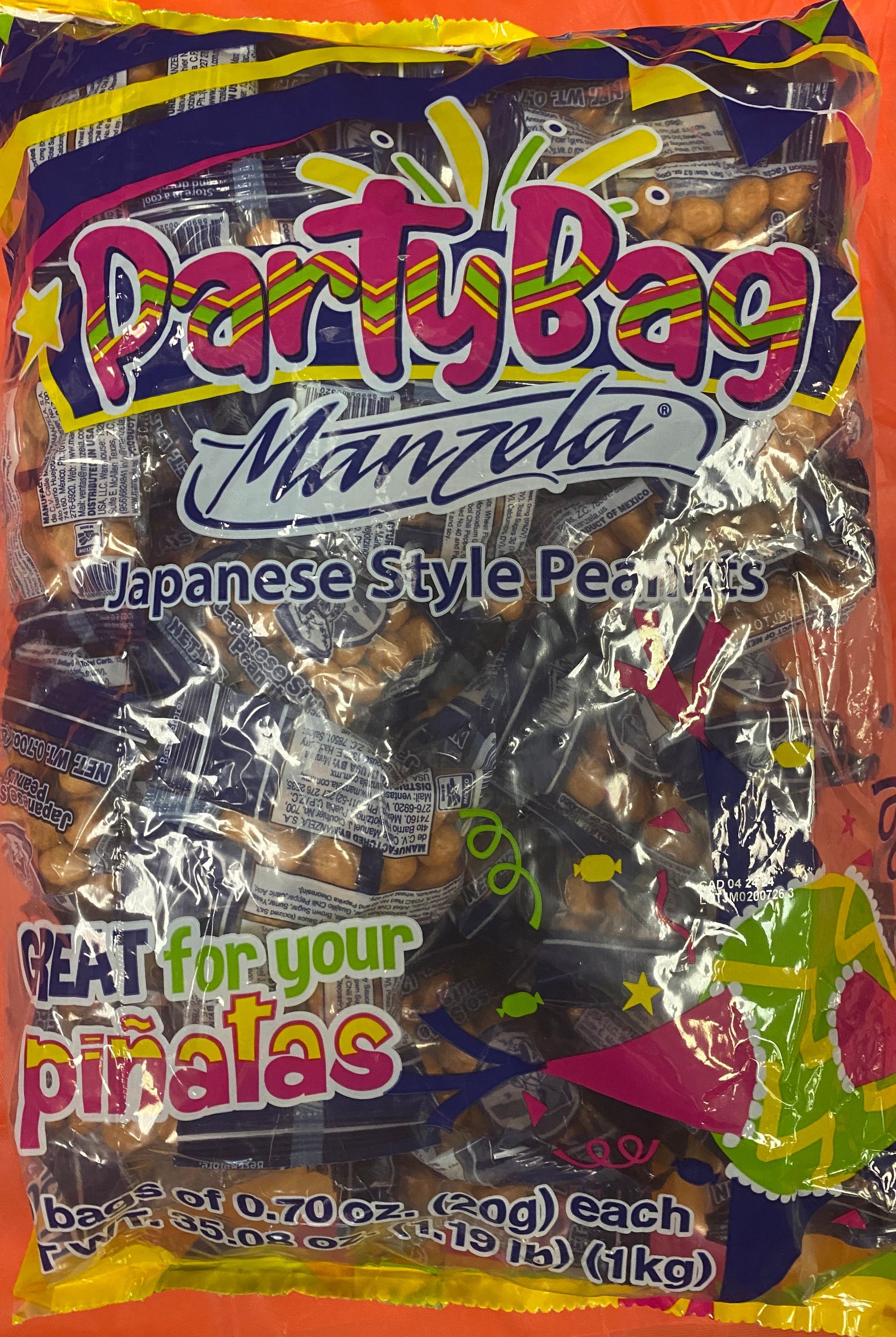 a bag of party bag manna japanese style peanuts next for your pinatas
