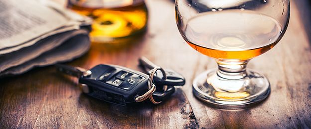 Car keys and alcohol