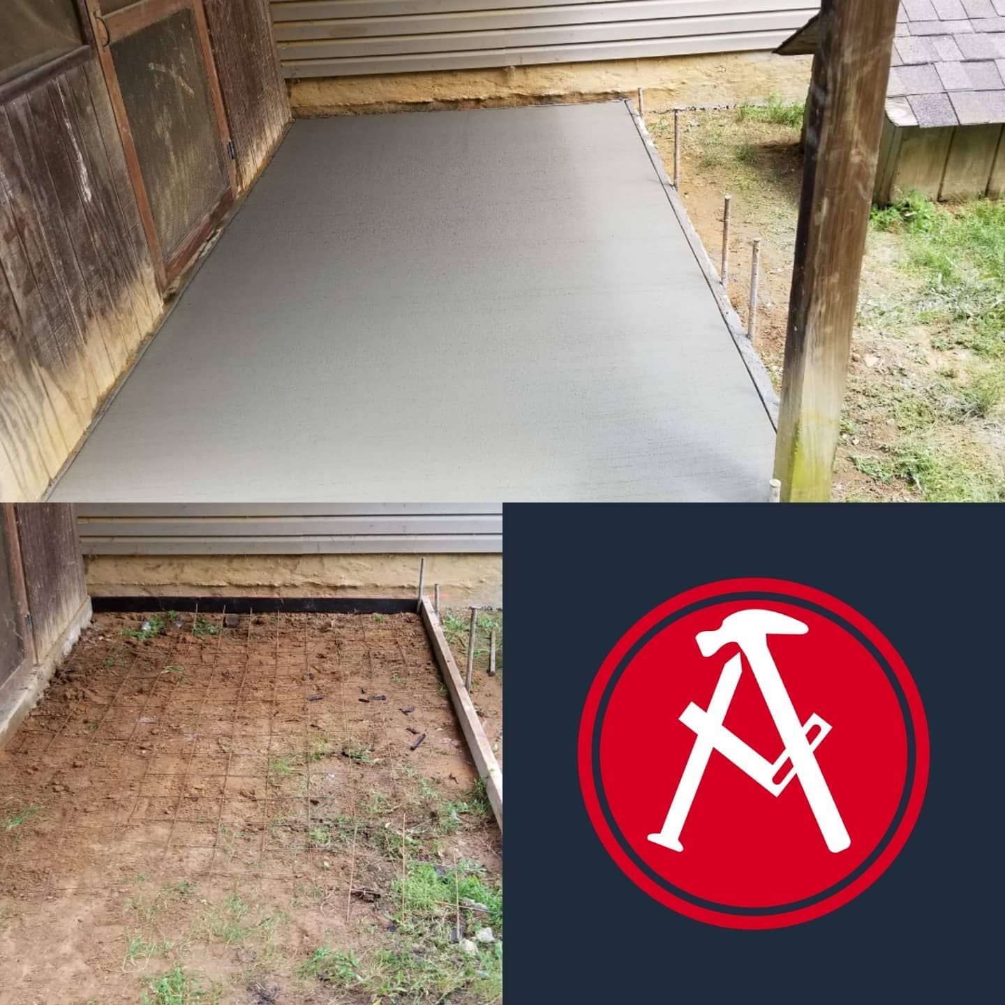 Concrete slabs installation