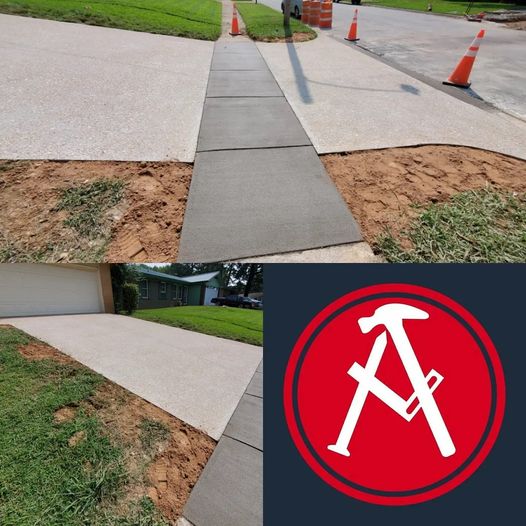 Concrete driveways and walkways