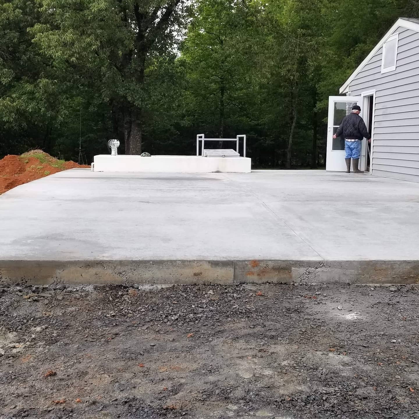New concrete slabs