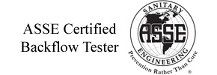ASSE Certified Backflow Tester