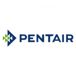 Pentair logo in blue and green with a geometric diamond icon on a white background.