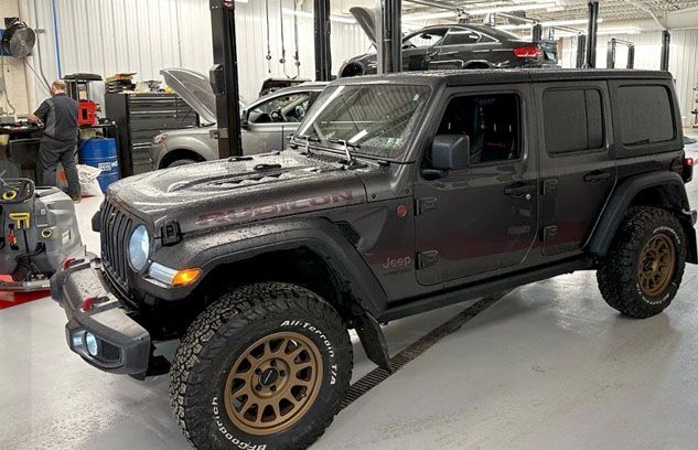 A beautiful black Jeep Wrangler